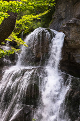 Obraz premium Cascada de la Cueva waterfall in Ordesa valley Pyrenees Huesca S