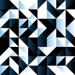 Fototapeta premium Dark blue seamless background with geometric shapes