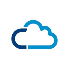 cloud logo vector - 128673803