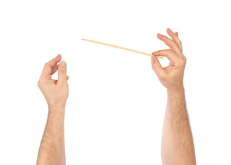 Music conductor hands