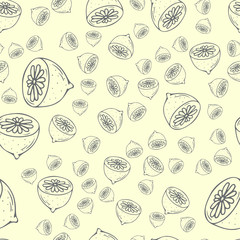 Lemon seamless pattern