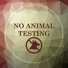 Obraz premium No animal testing icon