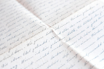 old handwritten letter - mail, german handwriting