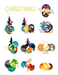 Vector Christmas label or price tag sticker