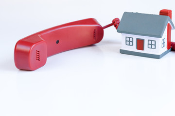 concept calling doctor to home check up