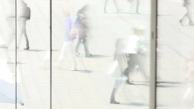 commuters walking background. people urban lifestyle background.