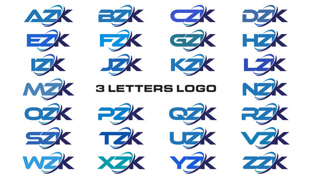 3 letters modern generic swoosh logo  AZK, BZK, CZK, DZK, EZK, FZK, GZK, HZK, IZK, JZK, KZK, LZK, MZK, NZK, OZK, PZK, QZK, RZK, SZK, TZK, UZK, VZK, WZK, XZK, YZK, ZZK