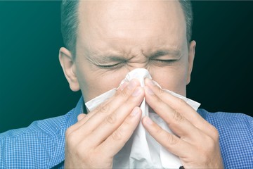 Sneezing.