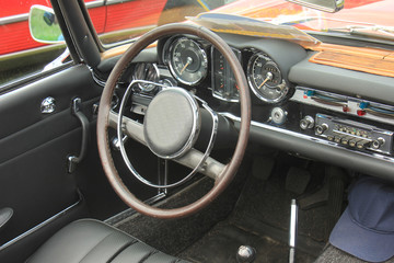 Vintage car dashboard