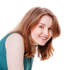 Fototapeta premium Smiling blond woman