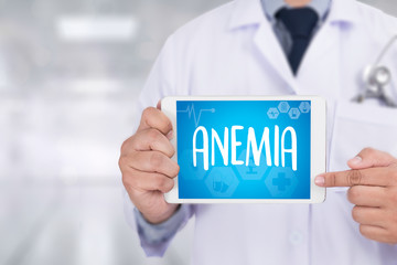 ANEMIA blood for Anemia test , Medical Concept: Anemia  , Diagno