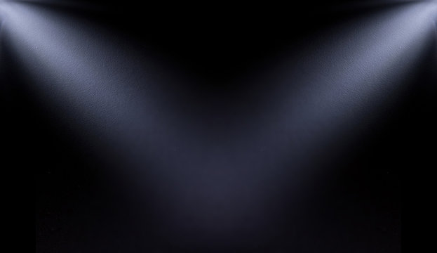 white, blur spotlight effect on black background