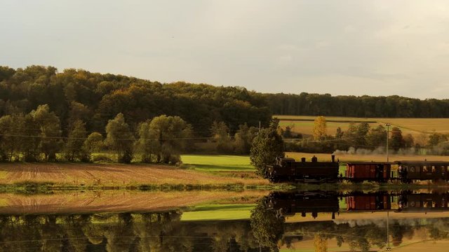historical steam engine train locomotive. nostalgic transportation background.