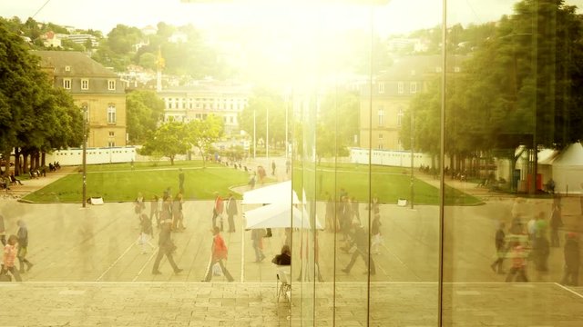 commuters walking background. people urban lifestyle background.