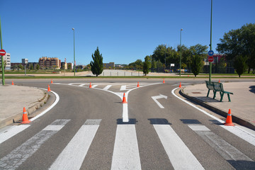 pintando una carretera
