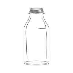 Mason jar icon. Retro vintage decoration and canning theme. Isolated design. Vector illustration