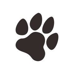 dog paw logo vector - 128689899