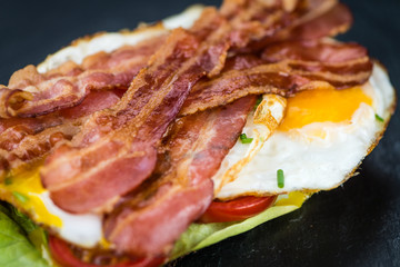 Bacon and Eggs (selective focus)