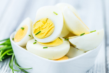 Halved Eggs (selective focus)