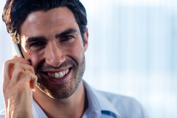 Businessman on the phone