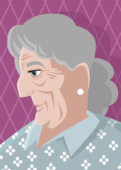 old cute woman