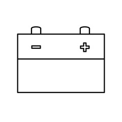 battery car isolated icon vector illustration design