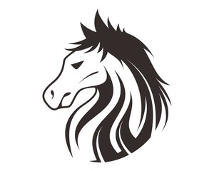 horse head logo template