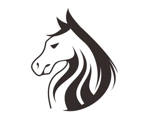 horse head logo template
