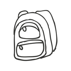 bag school supply icon vector illustration design
