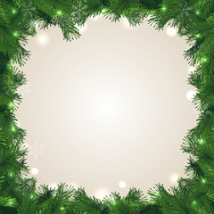 Weihnachten Tannenzweige Element Hintergrund Plakat Textfreiraum
