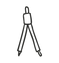 compass supply school icon vector illustration design