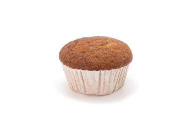 Banana cake on a beautiful white background