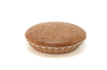 Banana cake on a beautiful white background