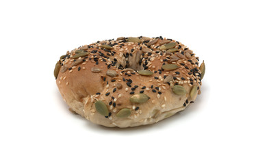 Putting either eat delicious Sunflower on a white background