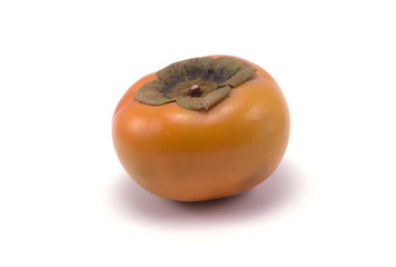 Luke delicious persimmon on a white background