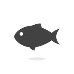 Fish icon isolated
