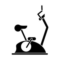 pictogram bike static machine fitness gym vector illustration eps 10