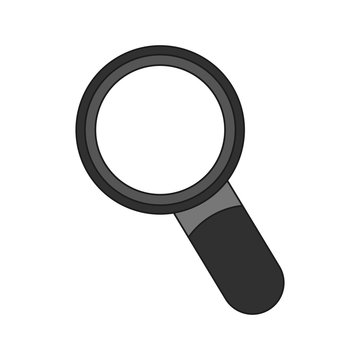 Lupe tool icon. Search magnifying glass zoom and lens heme. Isolated design. Vector illustration