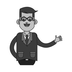 Businessman icon. Business businesspeople and businessperson theme. Isolated design. Vector illustration