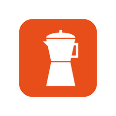 delicious coffee kettle icon vector illustration design