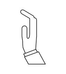 hand human symbol icon vector illustration design