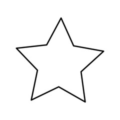 star silhouette isolated icon vector illustration design
