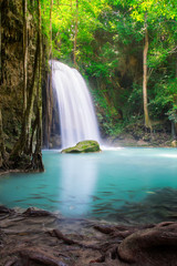 Erawan Waterfall, Erawan National Park in Kanchanaburi, Thailand