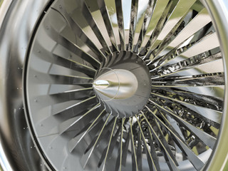 shiny jet engine