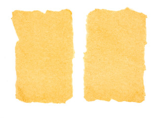 Blank brown paper on white background