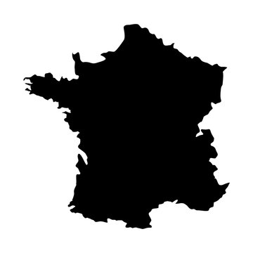france map silhouette icon vector illustration graphic design