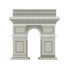 Obraz premium Arch of triumph icon vector illustration graphic design