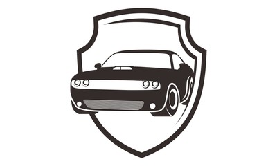 car protection insurance logo template