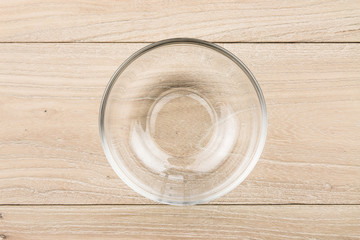 Empty bowl in the wood