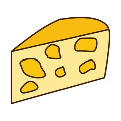 Delicious cheese dairy icon vector illustration graphic design